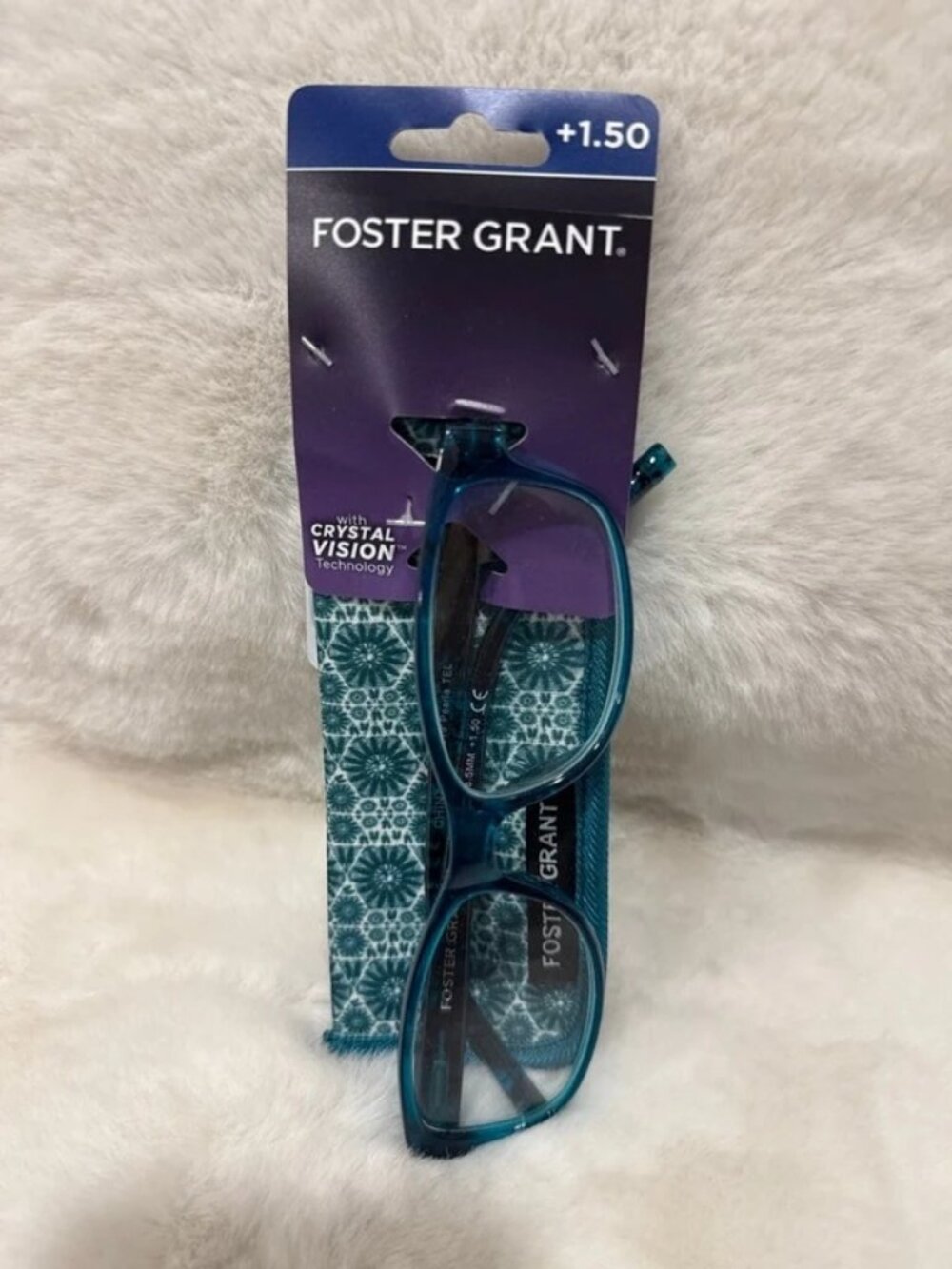 Foster Grant Reading Glasses +1.50 new Crystal Vision Technology
